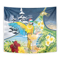 Funny Tropical Christmas Tapestry Tis The Season To Get Tipsy - Wonder Print Shop
