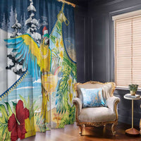 Funny Tropical Christmas Window Curtain Tis The Season To Get Tipsy - Wonder Print Shop