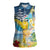 Funny Tropical Christmas Women Sleeveless Polo Shirt Tis The Season To Get Tipsy - Wonder Print Shop