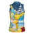 Funny Tropical Christmas Women Sleeveless Polo Shirt Tis The Season To Get Tipsy - Wonder Print Shop