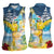 Funny Tropical Christmas Women Sleeveless Polo Shirt Tis The Season To Get Tipsy - Wonder Print Shop
