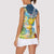 Funny Tropical Christmas Women Sleeveless Polo Shirt Tis The Season To Get Tipsy - Wonder Print Shop