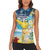 Funny Tropical Christmas Women Sleeveless Polo Shirt Tis The Season To Get Tipsy - Wonder Print Shop
