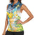Funny Tropical Christmas Women Sleeveless Polo Shirt Tis The Season To Get Tipsy - Wonder Print Shop