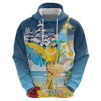 Funny Tropical Christmas Zip Hoodie Tis The Season To Get Tipsy - Wonder Print Shop