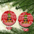 Hawaii Pineapple Christmas Ceramic Ornament Mele Kalikimaka LT7 - Wonder Print Shop