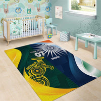 Custom India and Australia Cricket Area Rug Special Half-Half Mix LT7 - Wonder Print Shop