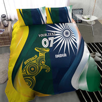 Custom India and Australia Cricket Bedding Set Special Half-Half Mix LT7 - Wonder Print Shop