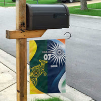 Custom India and Australia Cricket Garden Flag Special Half-Half Mix - Wonder Print Shop
