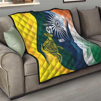 Custom India and Australia Cricket Quilt Special Half-Half Mix - Wonder Print Shop
