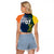 Custom India and Australia Cricket Raglan Cropped T Shirt Special Half-Half Mix - Wonder Print Shop
