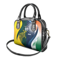 Custom India and Australia Cricket Shoulder Handbag Special Half-Half Mix