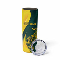 Custom India and Australia Cricket Skinny Tumbler Special Half-Half Mix - Wonder Print Shop
