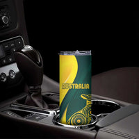 Custom India and Australia Cricket Skinny Tumbler Special Half-Half Mix - Wonder Print Shop