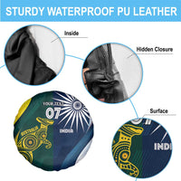 Custom India and Australia Cricket Spare Tire Cover Special Half-Half Mix - Wonder Print Shop