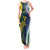 Custom India and Australia Cricket Tank Maxi Dress Special Half-Half Mix - Wonder Print Shop