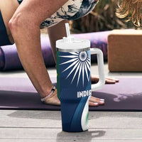 Custom India and Australia Cricket Tumbler With Handle Special Half-Half Mix - Wonder Print Shop