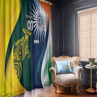 Custom India and Australia Cricket Window Curtain Special Half-Half Mix - Wonder Print Shop