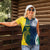 Custom India and Australia Cricket Women Polo Shirt Special Half-Half Mix - Wonder Print Shop