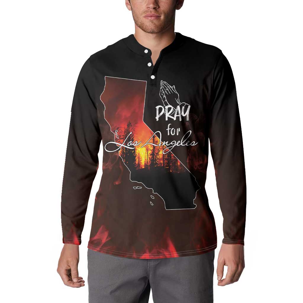So-Cal Wildfire Button Sweatshirt LA Stay Strong