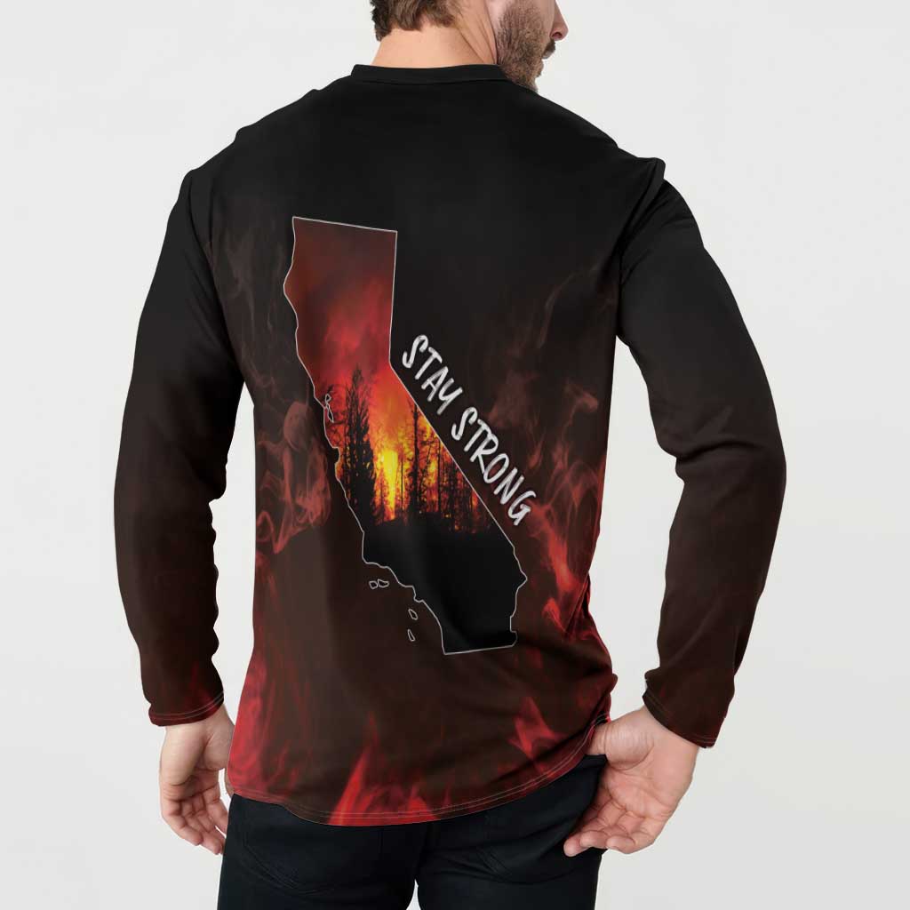 So-Cal Wildfire Button Sweatshirt LA Stay Strong