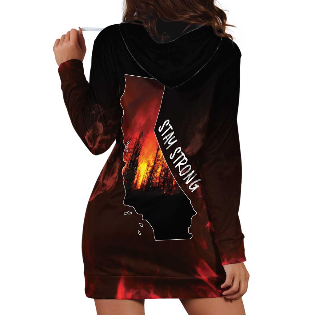 So-Cal Wildfire Hoodie Dress LA Stay Strong
