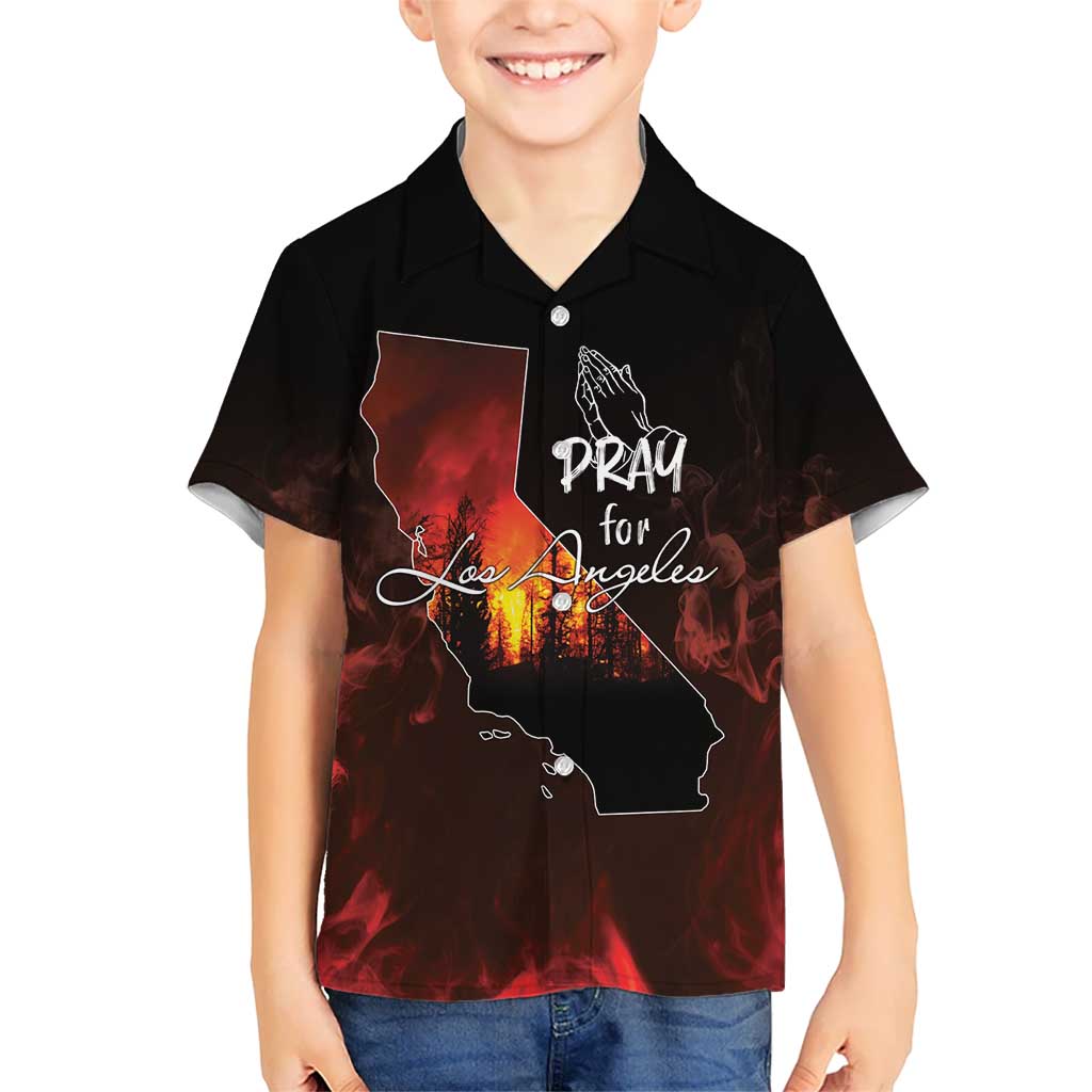 So-Cal Wildfire Kid Hawaiian Shirt LA Stay Strong