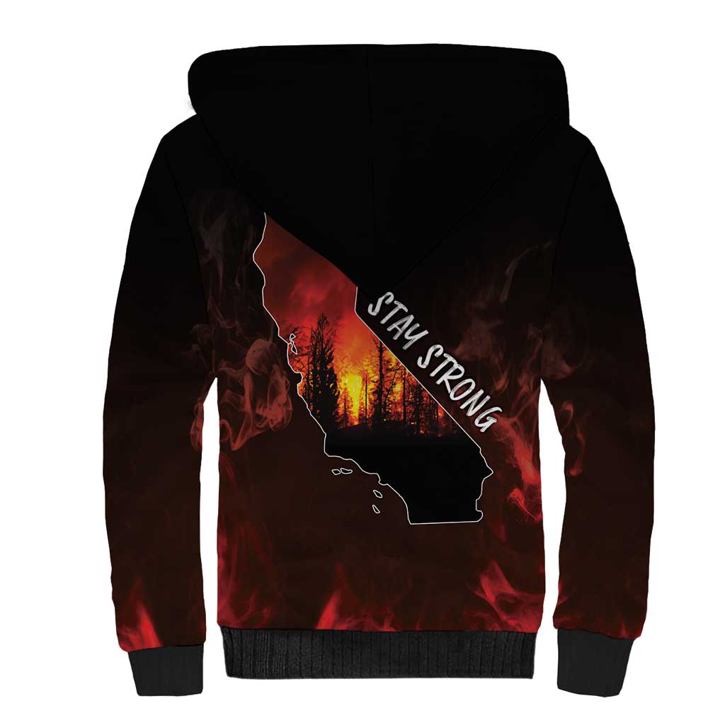 So-Cal Wildfire Sherpa Hoodie LA Stay Strong