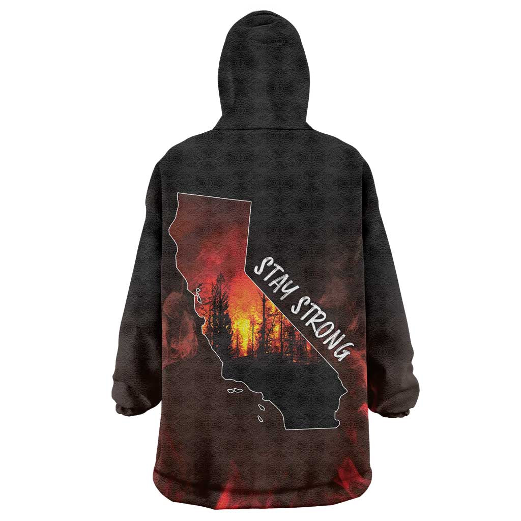 So-Cal Wildfire Wearable Blanket Hoodie LA Stay Strong - Wonder Print Shop