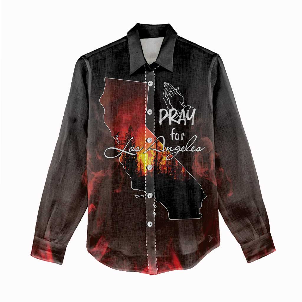 So-Cal Wildfire Women Casual Shirt LA Stay Strong - Wonder Print Shop