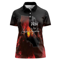 So-Cal Wildfire Women Polo Shirt LA Stay Strong - Wonder Print Shop