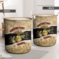 Montfort Point Marines Laundry Basket African American First To Fight Prejudice