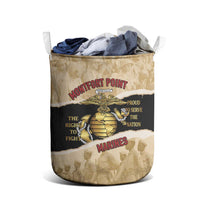 Montfort Point Marines Laundry Basket African American First To Fight Prejudice