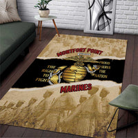 Montfort Point Marines Area Rug African American First To Fight Prejudice