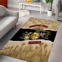 Montfort Point Marines Area Rug African American First To Fight Prejudice