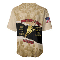 Montfort Point Marines Baseball Jersey African American First To Fight Prejudice