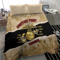 Montfort Point Marines Bedding Set African American First To Fight Prejudice
