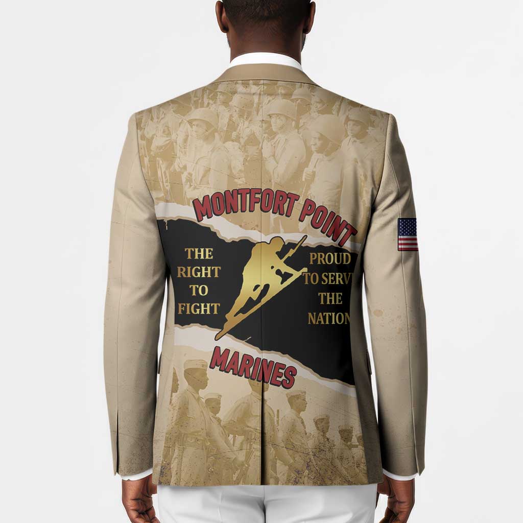 Montfort Point Marines Blazer African American First To Fight Prejudice