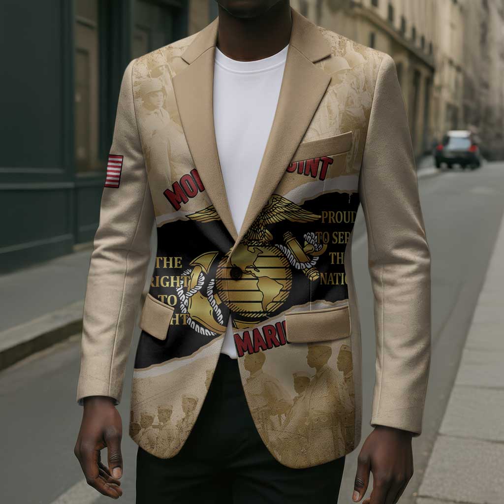 Montfort Point Marines Blazer African American First To Fight Prejudice