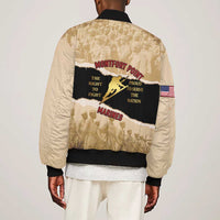 Montfort Point Marines Bomber Jacket African American First To Fight Prejudice