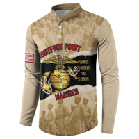 Montfort Point Marines Button Sweatshirt African American First To Fight Prejudice