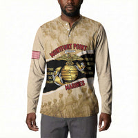 Montfort Point Marines Button Sweatshirt African American First To Fight Prejudice