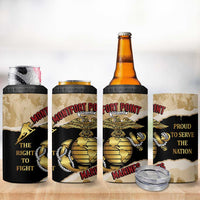 Montfort Point Marines 4 in 1 Can Cooler Tumbler African American First To Fight Prejudice