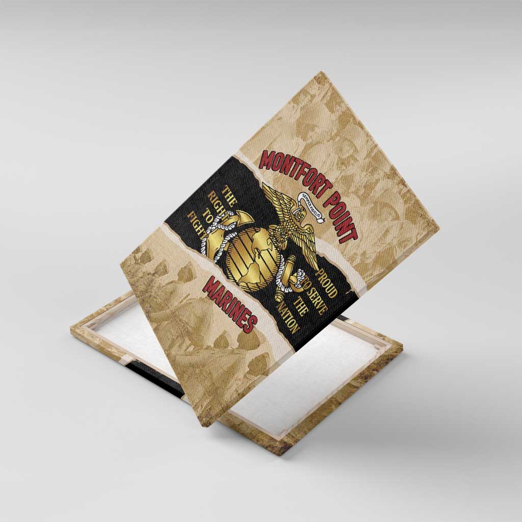 Montfort Point Marines Canvas Wall Art African American First To Fight Prejudice