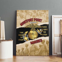 Montfort Point Marines Canvas Wall Art African American First To Fight Prejudice