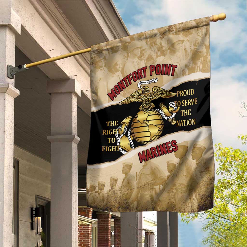 Montfort Point Marines Garden Flag African American First To Fight Prejudice