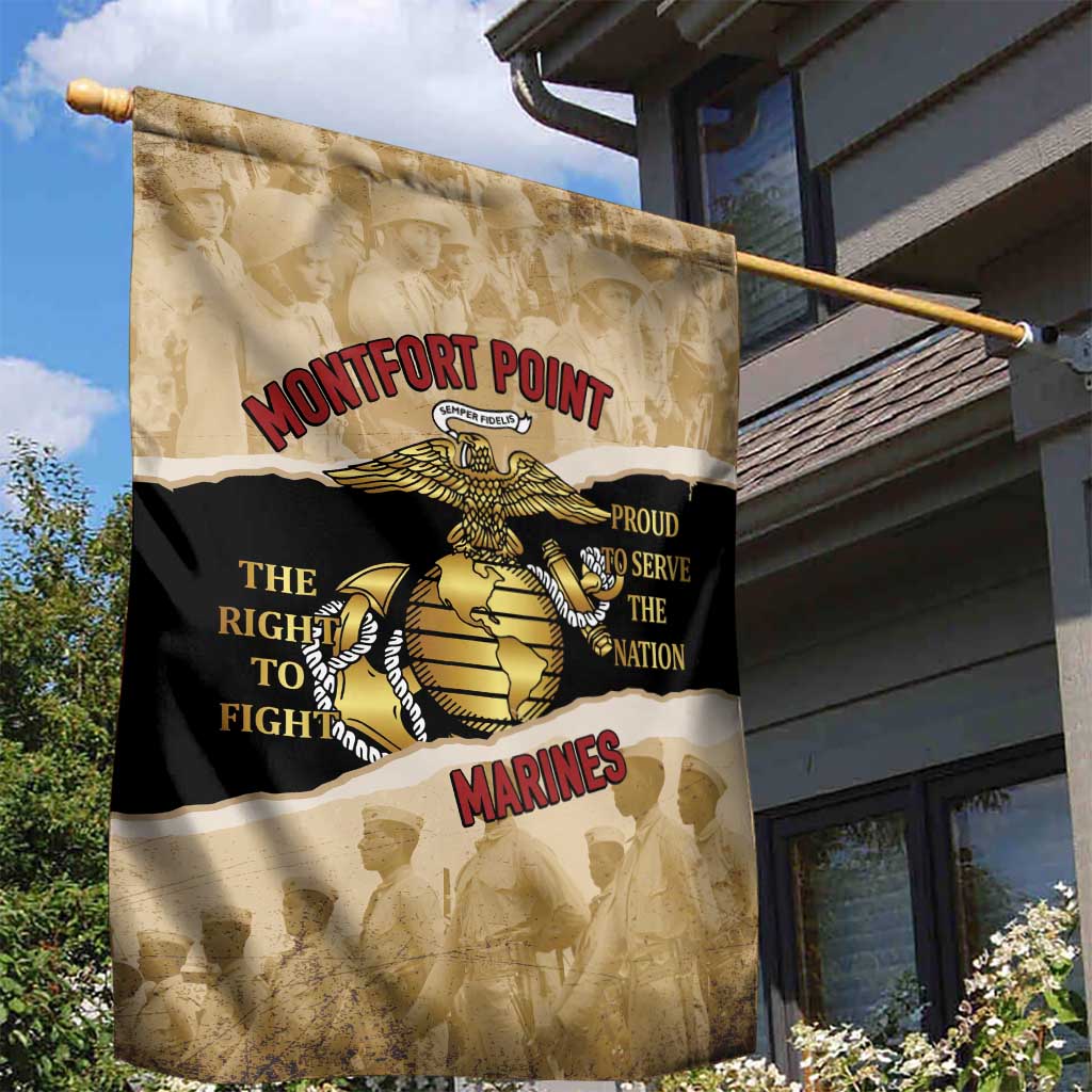 Montfort Point Marines Garden Flag African American First To Fight Prejudice