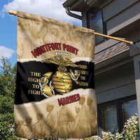 Montfort Point Marines Garden Flag African American First To Fight Prejudice