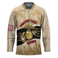 Montfort Point Marines Hockey Jersey African American First To Fight Prejudice