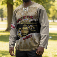 Montfort Point Marines Hockey Jersey African American First To Fight Prejudice